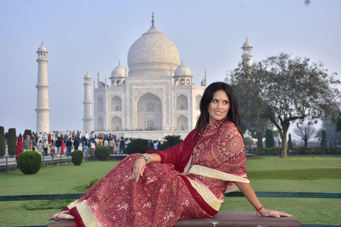 Taj Mahal Day Trip from Delhi by Gatimaan Express Train Option 2: Agra Local Tour - Car, Driver & Guide