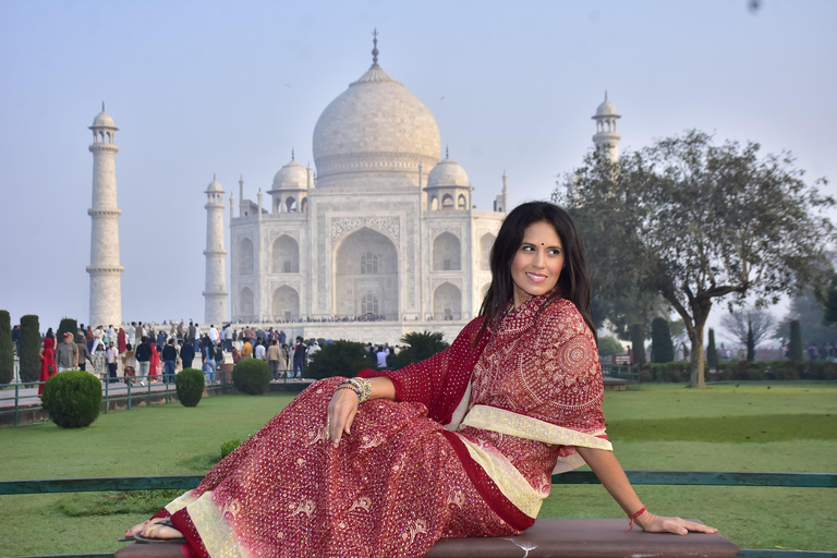 Taj Mahal Day Trip from Delhi by Gatimaan Express Train Option 2: Agra Local Tour - Car, Driver & Guide