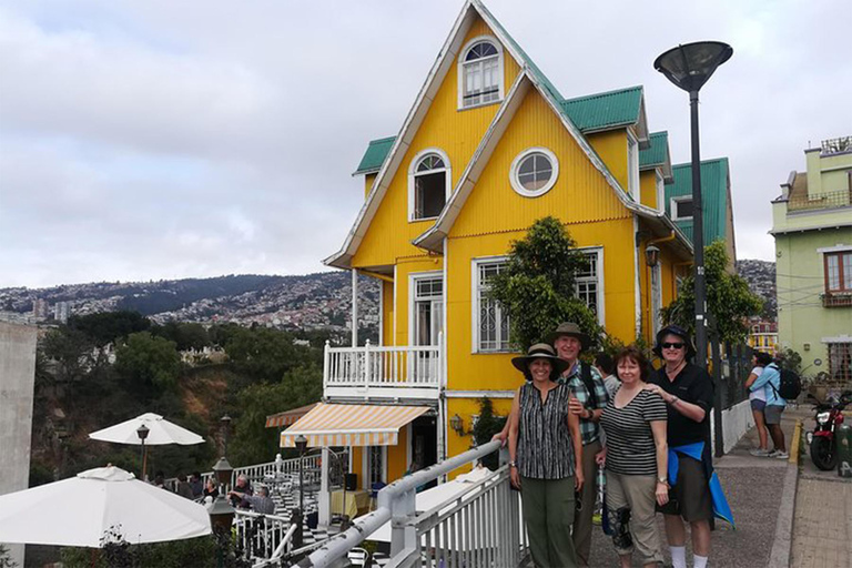 Porto de Valparaiso e Viña del Mar, degustação de vinhos em Casablanca