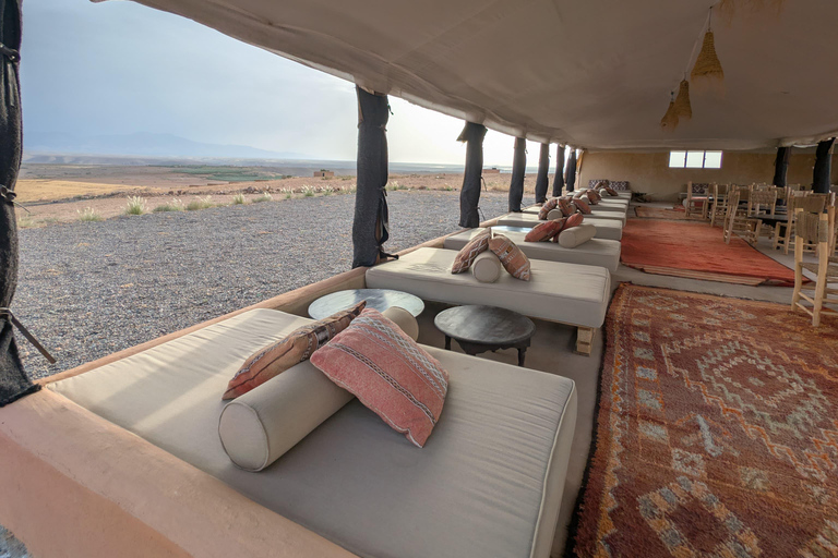 Marrakech: Agafay Camel Ride, Pool & Lunch or Dinner Show Evening Sunset Camel Ride & Pool & Dinner Show