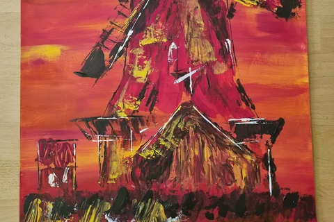 Zaandam: paint a Dutch windmill in a cosy atelier
