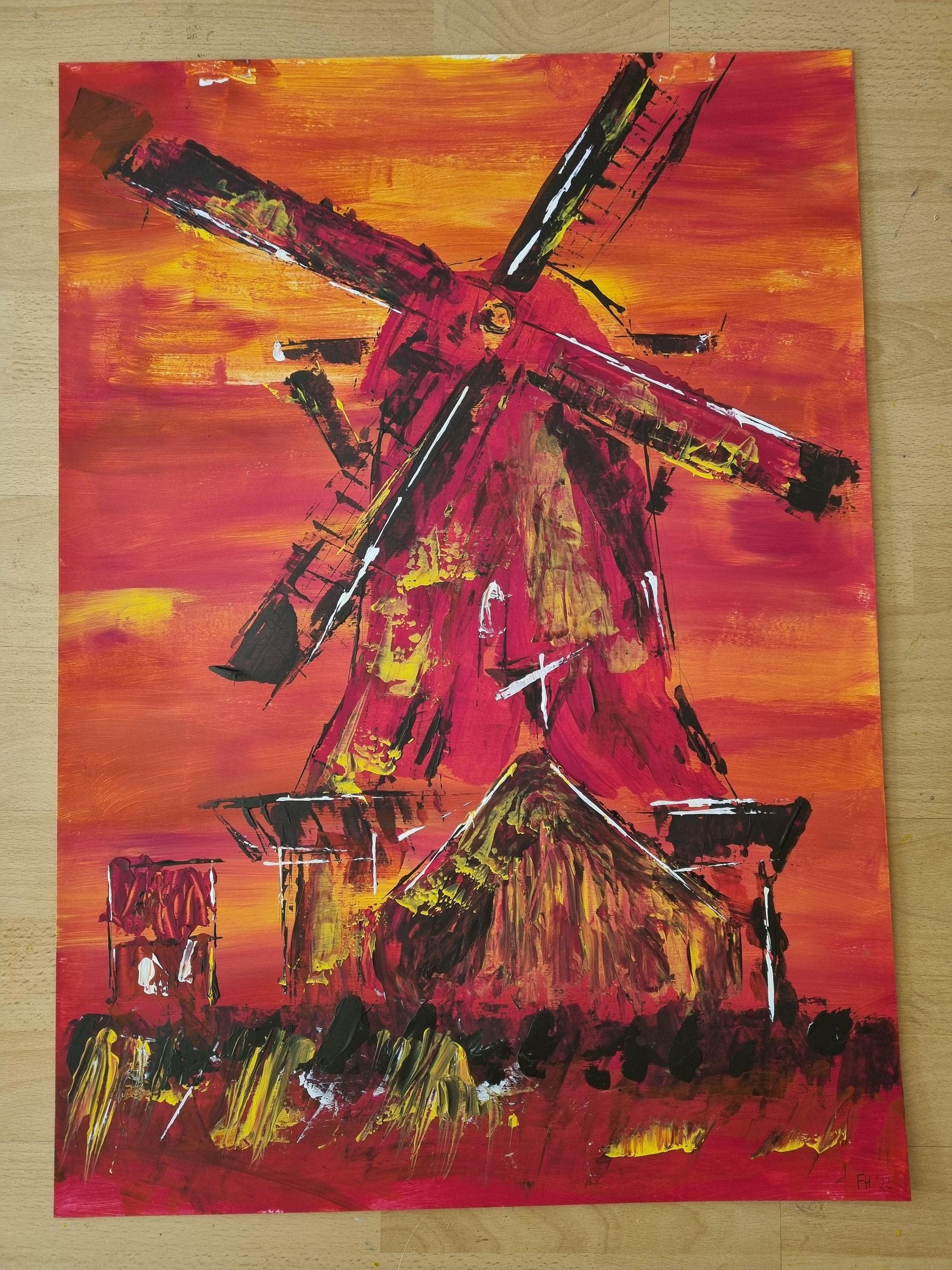 Zaandam: Male eine holländische Windmühle in einem gemütlichen Atelier