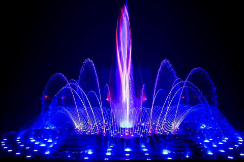 Delhi: Akshardham-tempeltour met magische watershowAkshardham-tempel licht- en watershow met spirituele tempels
