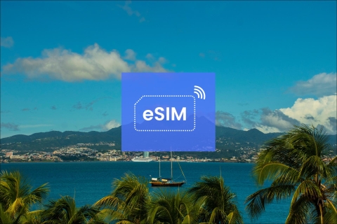 Fort-de-France: French West Indies eSIM Roaming Mobile Data 10 GB/ 30 Days: French West Indies only