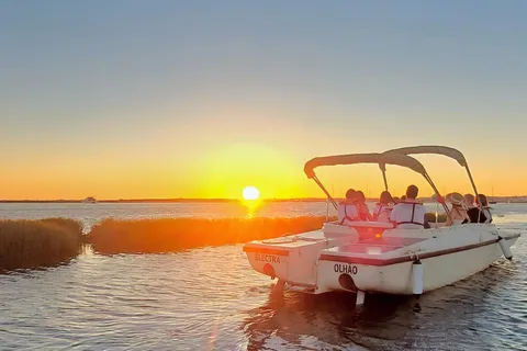 From Faro: Ria Formosa Sunset Boat Trip