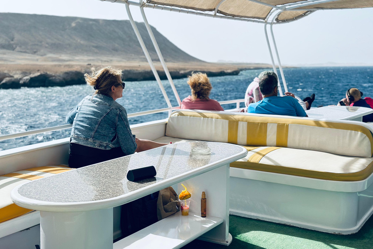 Sharm: Small Group White Island & Ras Mohammed Boat Cruise Small Group White Island & Transfer, without Snorkel Gear