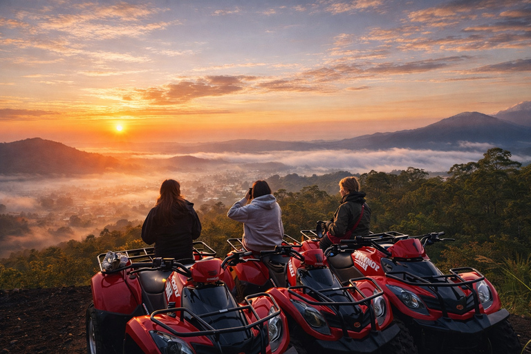 Bali: Mount Batur ATV Sunrise, Zip Line & Cretya Alas Harum Single ATV Sunrise, ZipLine & Cretya Alas Harum w/Transfer