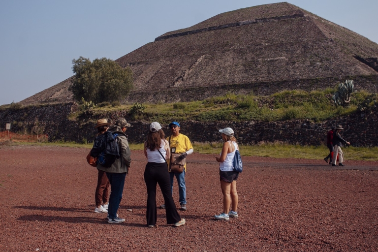 Von Mexiko-Stadt aus: Heißluftballon und Teotihuacan-Tour zu Fuß