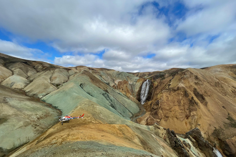 Landmannalaugar: Helicopter tour with 3 Landings