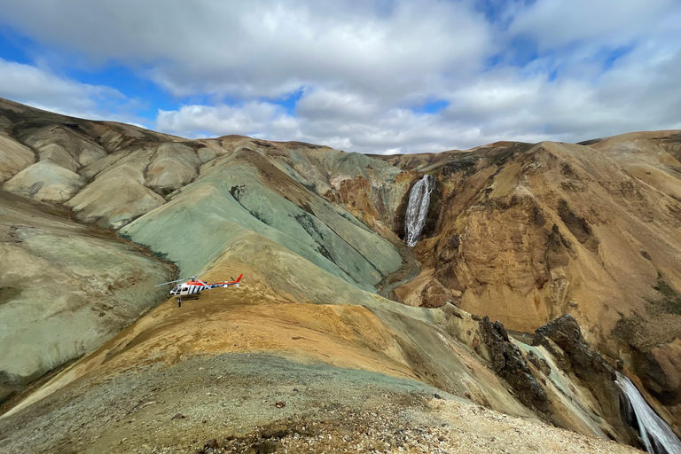 Landmannalaugar: Helicopter tour with 3 Landings