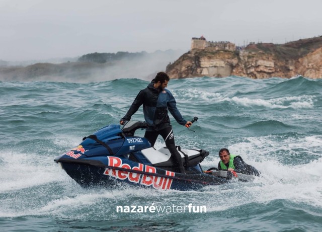 Visit Nazaré Experience Big Waves Zone on Jet Ski with Sled in Nazare