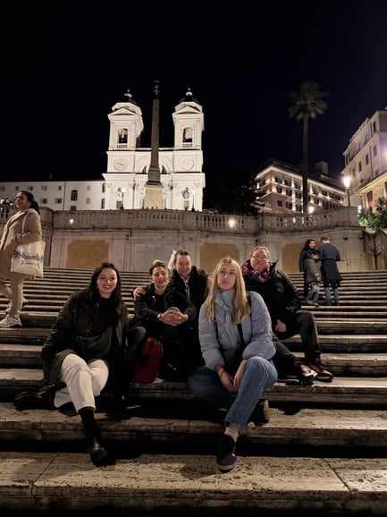 Rome : visite au coucher du soleil de la place d'Espagne, de la fontaine de Trévi, de la Piazza Navona et du Panthéon