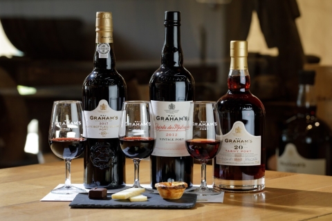 Porto: visite du Graham's Port Lodge avec dégustation de vins et accordsVisite en espagnol