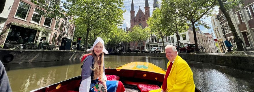 Gouda : Croisière en bateau ouvert sur le canal de la ville