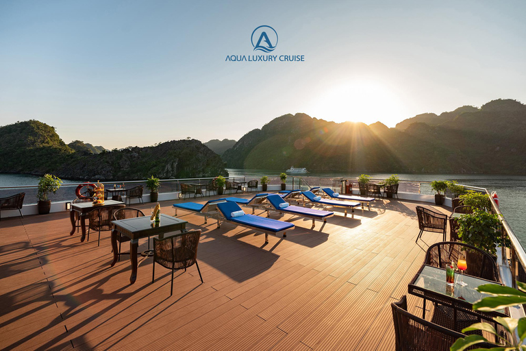 Hanoi: 2-Day Ha Long, Lan Ha 5-Star Cruise w/ Balcony Cabin Bay Light Suite with private balcony and bathtub (1st floor)