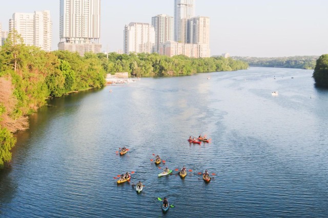 Visit Austin Kayaking Tour through Downtown to Barton Springs in Austin, Texas