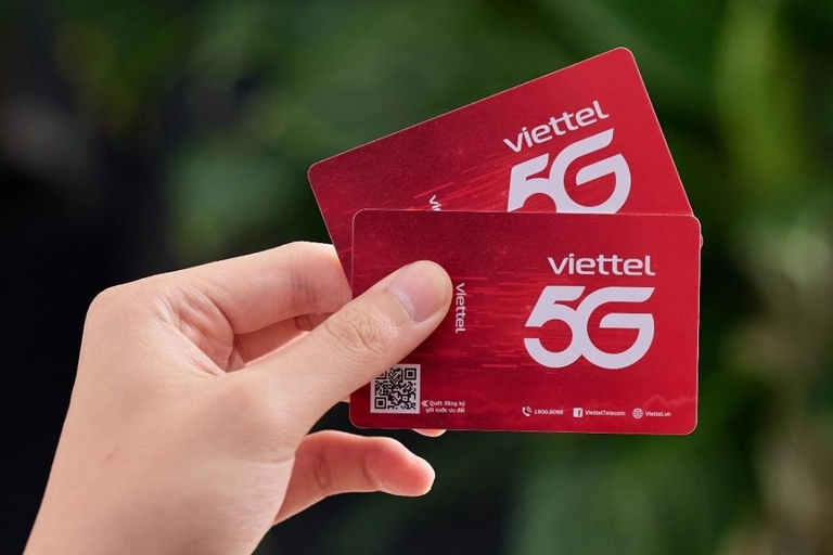 Vietnam: Tourist SIM Card with Mobile Data 5G/4G by Viettel 30-Day SIM Card (Physical SIM) by Viettel (5GB/Day)