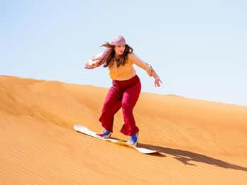 Dubaj: sandboarding, przejażdżka na wielbłądzie i rajd po czerwonych wydmach