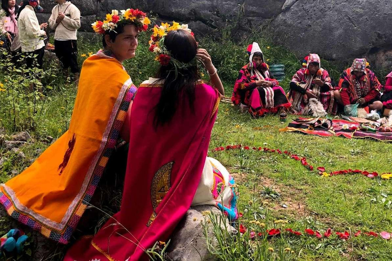 Traditionell inka-bröllopsceremoni i Heliga dalen