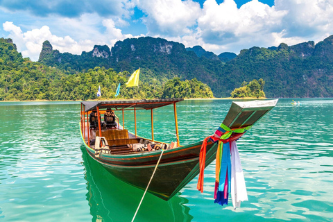 Khao Lak: crucero por el lago Cheow Lan, excursión a pie y tour en kayakKhao Lak: crucero por el lago Cheow Lan, senderismo y excursión en kayak