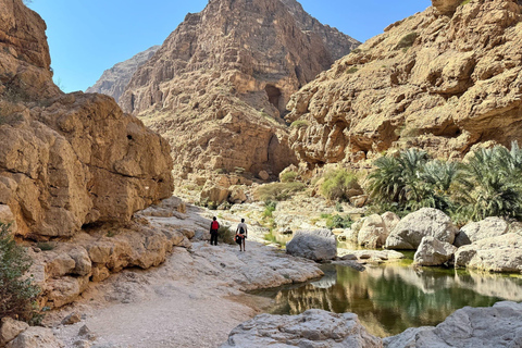 From Muscat: Private Wadi Shab & Bamah Sinkhole Day Trip Wadi Shab Adventure & Bamah Sinkhole –Oman’s Natural Wonders