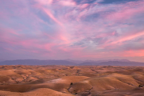 Cena magica nel deserto di Agafay con trasporto da Marrakech