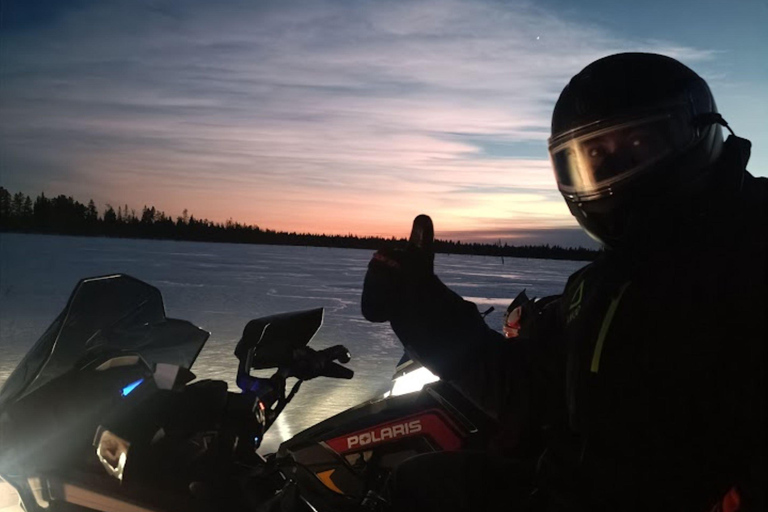 Luosto: Private Snowmobile Safari to Reindeer Farm