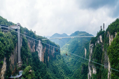Zhangajiajie Grand Canyon Glass Bridge Ticket & Zip line
