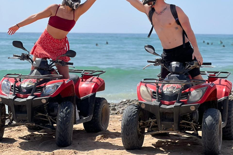 Agadir & Taghazout: Quad Beach & Mountain Adventure with Tea quad bike full day to paradis valley