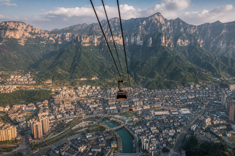Tianmen Mountain: E-Ticket & Multilingual Guide Options Route A: City Cableway Up & Express Cableway Down