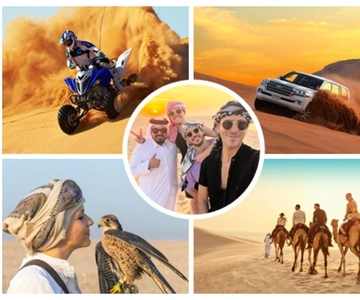 Doha: corsa sulle dune in 4x4, cammello e sandboarding con ATV, quad o buggy