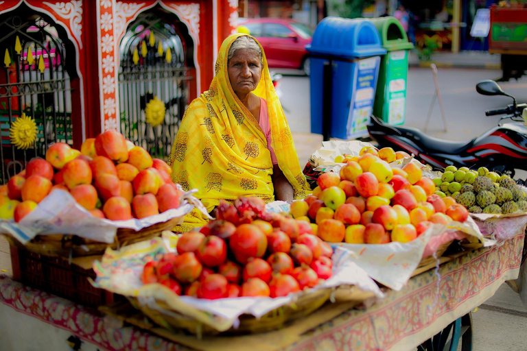 De Delhi : TajMahal et Fort d&#039;Agra avec marché aux fruits d&#039;Agra