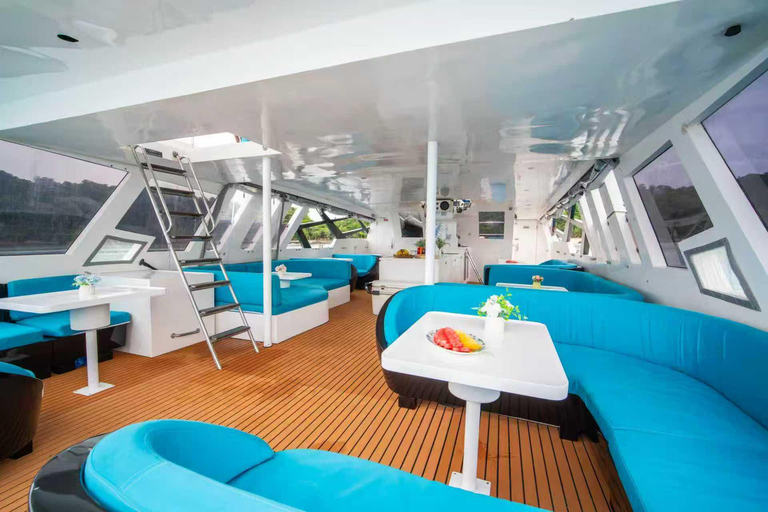 Phuket: Premium Speed Catamaran Tour to PhiPhi Maya Maiton Phuket: Premium Catamaran Tour to Phi Phi & Coral Island