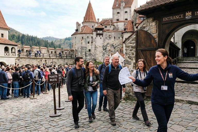 Bucharest: 3 Castles Tour - Bran, Peles & Wednesday Castle Interactive Audio Guide in 24+ languages.