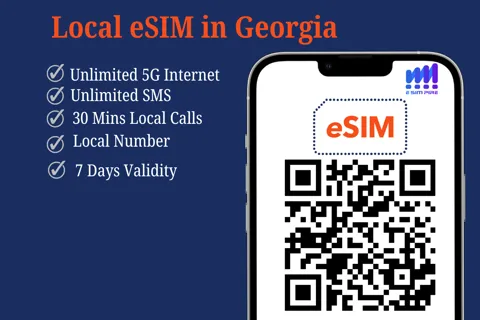 Tbilisi: E-sim in Georgia con Internet illimitato