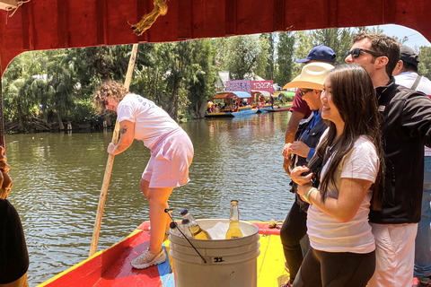 Cidade do México: Festa da Trajinera de Xochimilco com bebidas e tacos