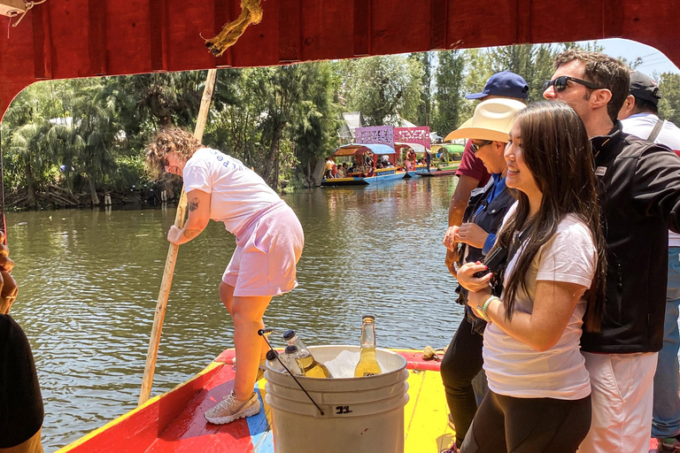 Cidade do México: Festa da Trajinera de Xochimilco com bebidas e tacos