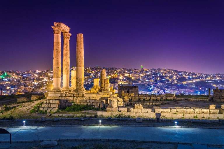 From Amman: Full day Amman city and Jerash tour Transportation with entry tickets
