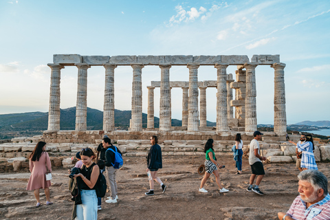 From Athens: Cape Sounion & Temple of Poseidon Sunset Tour Cape Sounion: Sunset Tour from Athens - Private