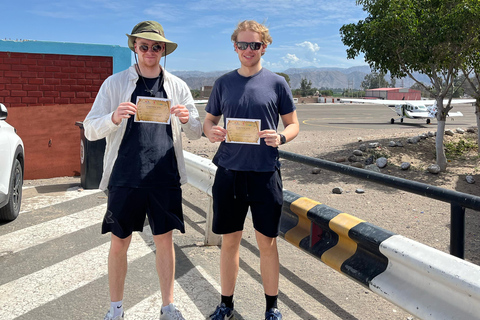 From Ica or Huacachina: Fly over the Nazca Lines and Huacachina buggy I only fly over the Nazca Lines.