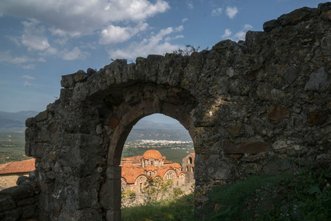 From Kalamata: Mystras and Sparta Day Trip Per/Person Shared Luxury Zero-Emission Electric SUV Transfer