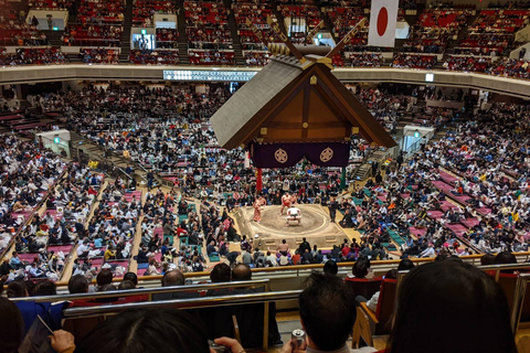 Tokyo: Sumo Tour with Match Entry Ticket C-class seat