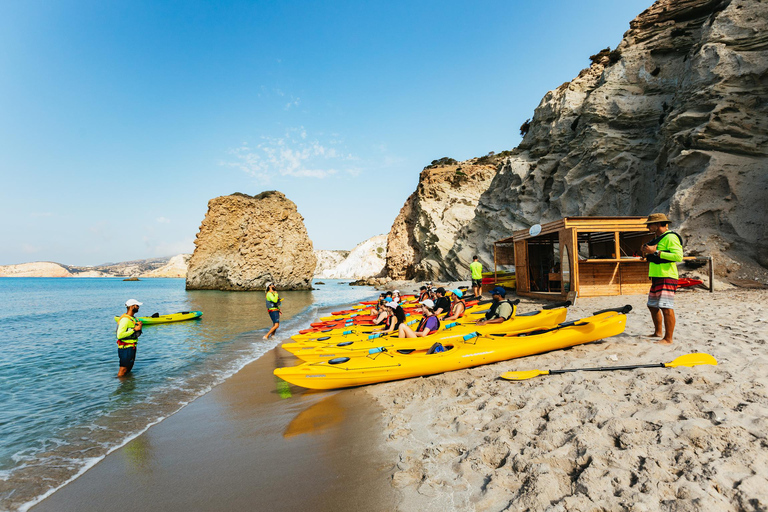 Milos: Tsigrado and Gerakas Beach Kayaking Tour Evening Tour