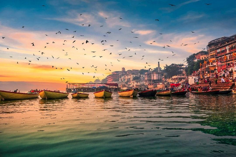 Visite d'une jounée guidée de Varanasi et Sarnath avec Ganga AartiVoiture climatisée uniquement - Journée complète