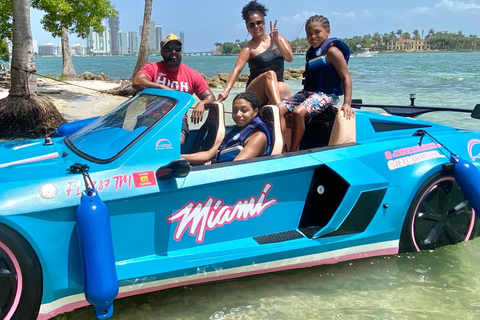 Adrenalina em Miami: Experiência particular única com JetCar1 adulto sem taxas de gás e de marina