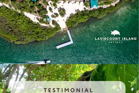 St. John's Laviscount Island Giant Tortoises &Long Bay Beach