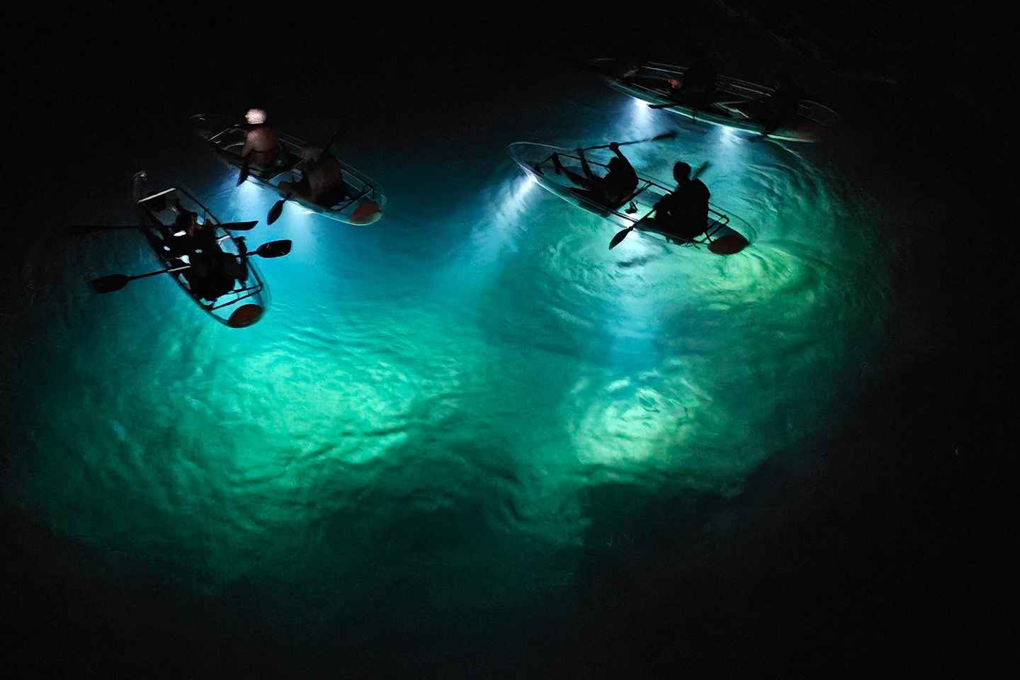 Pula: Night Tour in Transparent Kayak with Stargazing