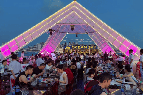 Ocean Sky Pattaya Sunset Dinner Cruise Experience Sunset Dinner Cruise Pattaya with Buffet, Show, and Sea View