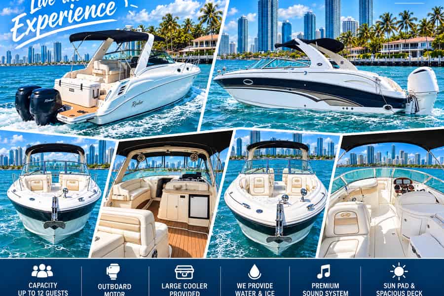 Privates Jacht-Erlebnis in Miami – Skyline, Bucht & Spaß. Foto: GetYourGuide