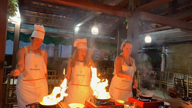 Visit Vegetarian Cooking Class & Basket Boat from Hoi An / Da Nang in Da Nang